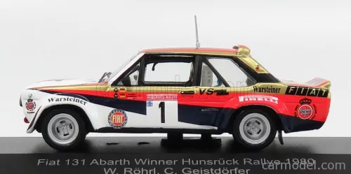 FIAT 131 ABARTH TEAM VS FIAT WARSTEINER N 1 WINNER RALLY HUNSRUCK 1980 W.ROHRL - C.GEISTDORFER