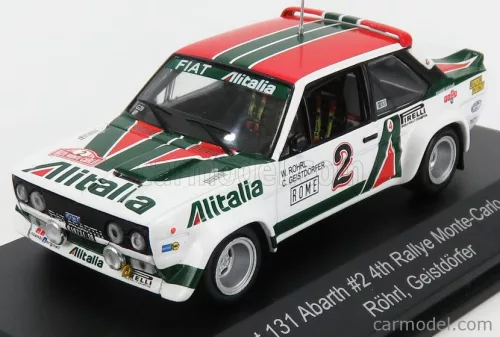 FIAT 131 ABARTH ALITALIA N 2 4th RALLY MONTECARLO 1978 W.ROHRL - C.GEISTDORFER