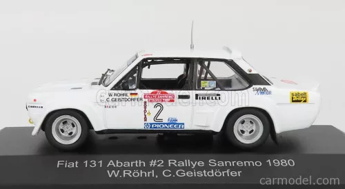 FIAT  131 ABARTH N 2 RALLY SANREMO 1980 W.ROHRL - C.GEISTDORFER