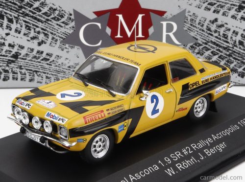 OPEL  ASCONA 1.9 SR N 2 RALLY ACROPOLIS 1975 W.ROHRL - J.BERGER