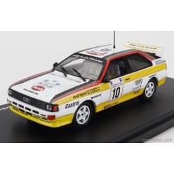   AUDI  QUATTRO N 10 WINNER RALLY ACROPOLIS 1984 S.BLOMQVIST - B.CEDERBERG  WHITE YELLOW BLACK