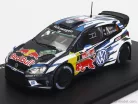 VOLKSWAGEN  POLO R WRC TEAM VOLKSWAGEN MOTORSPORT RED BULL N 1 WINNER RALLY WALES GB 2016 S.OGIER - J.INGRASSIA  BLUE WHITE YELLOW