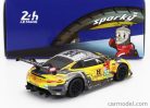 PORSCHE  911 991-2 4.2L RSR-19 TEAM HUBAUTO RACING N 72 24h HYPERPOLE GTPRO CLASS LE MANS 2021 M.MARTIN - A.PARENTE - D.VANTHOOR  YELLOW GREY