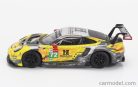PORSCHE  911 991-2 4.2L RSR-19 TEAM HUBAUTO RACING N 72 24h HYPERPOLE GTPRO CLASS LE MANS 2021 M.MARTIN - A.PARENTE - D.VANTHOOR  YELLOW GREY
