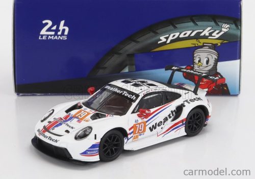 PORSCHE  911 991 RSR-19 4.2L TEAM WEATHERTECH RACING N 79 2nd LMGTE AM CLASS 24h LE MANS 2022 COOPER MACNEIL - JULIEN ANDLAUER - THOMAS MERRIL  WHITE