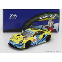   PORSCHE  911 991 RSR-19 4.2L TEAM DEMPSEY PROTON RACING N 88 24h LE MANS 2022 F.POORDAD - M.ROOT - J.HEYLEN  YELLOW LIGHT BLUE