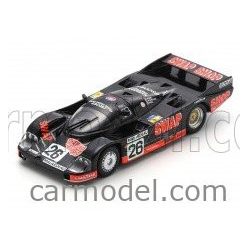   PORSCHE  956 2.6L TWIN TURBO TEAM HENN S T-BIRD SWAP SHOP N 26 2nd 24h LE MANS 1984 JEAN RONDEAU - JOHN PAUL Jr.  BLACK RED