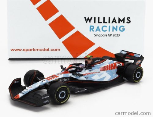 WILLIAMS  F1  FW45 TEAM WILLIAMS RACING GULF N 2 SINGAPORE GP 2023 LOGAN SARGEANT  LIGH BLUE