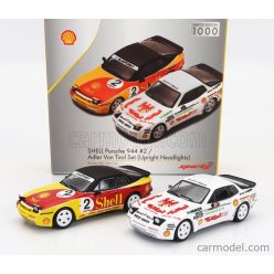   PORSCHE  SET 2X 944 SHELL N 2 RACING + 944 N 0 RACING TURBO CUP 1989  VARIOUS