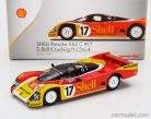 PORSCHE  962C 2.8L TEAM PORSCHE AG N 17 2nd 24h LE MANS 1988 KLAUS LUDWING - HANS JOACHIM STUCK - DEREK BELL  RED YELLOW WHITE
