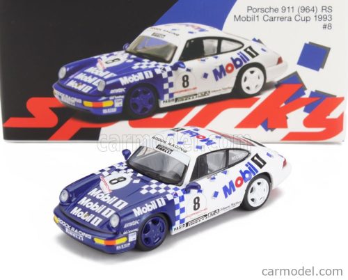 PORSCHE  911 964 RS MOBIL1 N 8 PORSCHE CARRERA CUP 1993  BLUE WHITE