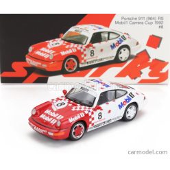   PORSCHE  911 964 RS MOBIL1 N 8 PORSCHE CARRERA CUP 1992  RED WHITE