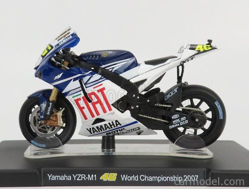 YAMAHA  YZR M1 N 46 MOTOGP SEASON 2007 VALENTINO ROSSI  WHITE BLUE