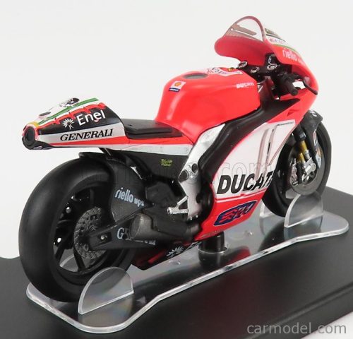 DUCATI  DESMOSEDICI GP12 DUCATI TEAM N 46 MOTOGP SEASON 2012 VALENTINO ROSSI  RED FLUO WHITE