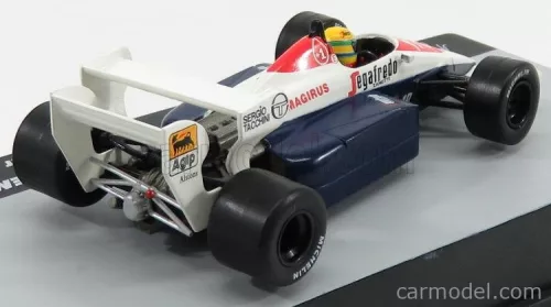 TOLEMAN  F1  TG184 HART TURBO N 19 SEASON 1984 AYRTON SENNA  BLUE WHITE RED