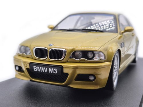 Bmw E46 M3 Phoenix yellow Solido 1:18 1/18 modellautó modell autó