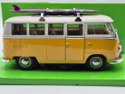 Volkswagen VW T1 transporter Classic Bus szörf 1962 1:24 1/24 Welly modellautó