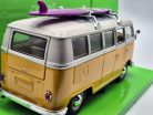 Volkswagen VW T1 transporter Classic Bus szörf 1962 1:24 1/24 Welly modellautó