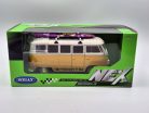 Volkswagen VW T1 transporter Classic Bus szörf 1962 1:24 1/24 Welly modellautó