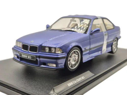 BMW E36 M3 Coupe E36 year 1990 estoril blue 1:18