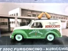 Fiat 500C van Auricchio year 1951 cream white / green 1:43 Altaya