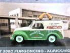 Fiat 500C van Auricchio year 1951 cream white / green 1:43 Altaya