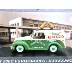   Fiat 500C van Auricchio year 1951 cream white / green 1:43 Altaya