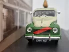 Fiat 500C van Auricchio year 1951 cream white / green 1:43 Altaya