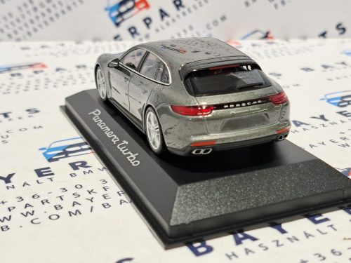 Porsche Panamera Turbo gray metallic 1:43 Minichamps modellautó