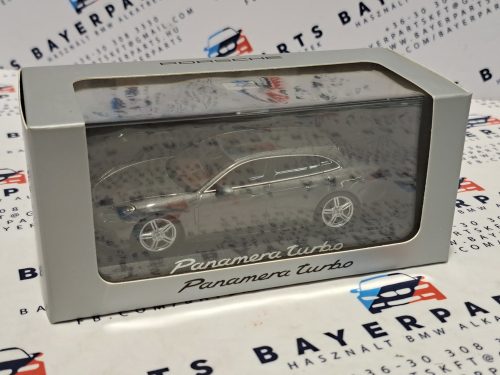 Porsche Panamera Turbo gray metallic 1:43 Minichamps modellautó