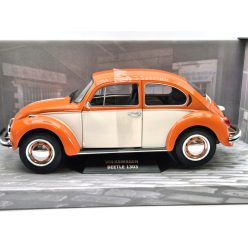   Volkswagen VW Beetle Bogár bogárhátú 1303 1974 narancs/fehér 1:18 1/18 Solido modellautó (m00088)