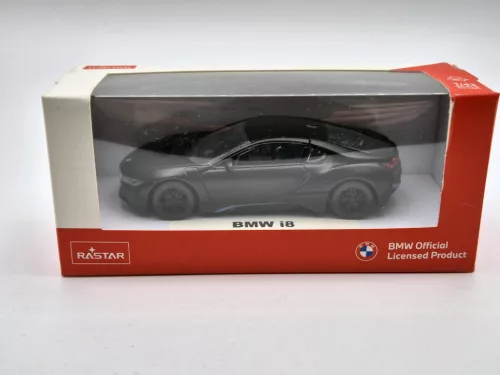 BMW i8 fekete Rastar - modellautó 1:43