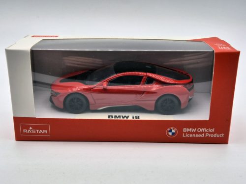 BMW i8 piros Rastar - modellautó 1:43