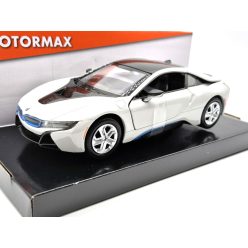 BMW i8 coupe 2018 - fehér - Motormax modellautó 1:24