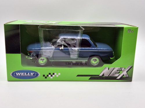 BMW 2002Ti 1966 kék - Welly modellautó 1:24