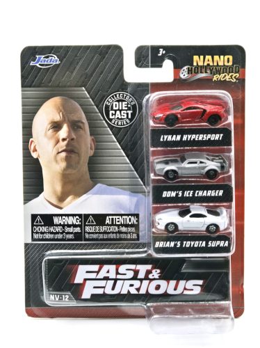 Fast & Furious 3 darabos szett - NV-12 Jada Toys kisautó