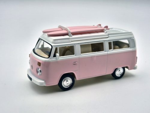 Volkswagen VW T2 transporter (1962) - Norev - 1:43 - rózsaszín