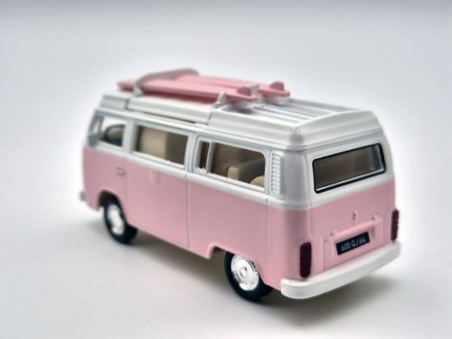 Volkswagen VW T2 transporter (1962) - Norev - 1:43 - rózsaszín