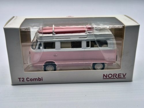 Volkswagen VW T2 transporter (1962) - Norev - 1:43 - rózsaszín