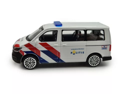 Volkswagen VW T6 T6.1 Transporter rendőr busz (2020) - Bburago - 1:43