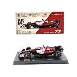   Alfa Romeo F1 C43 #77 (2022) Bahrain GP - Valtteri Bottas - Bburago - 1:43 - pilótával
