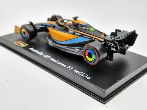 McLaren F1 MCL36 #3 (2022) Australian GP - Daniel Ricciardo - PILÓTÁVAL -  Bburago - 1:43