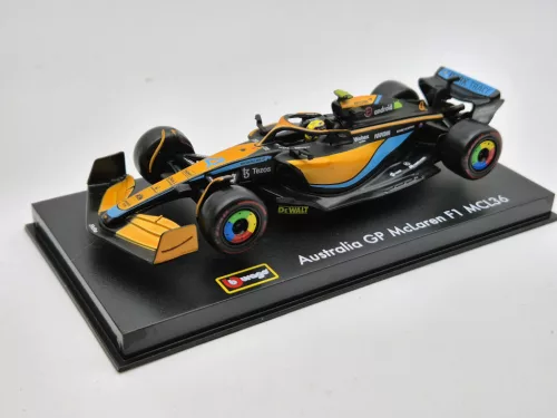 McLaren F1 MCL36 #4 (2022) Australian GP - Lando Norris - PILÓTÁVAL -  Bburago - 1:43