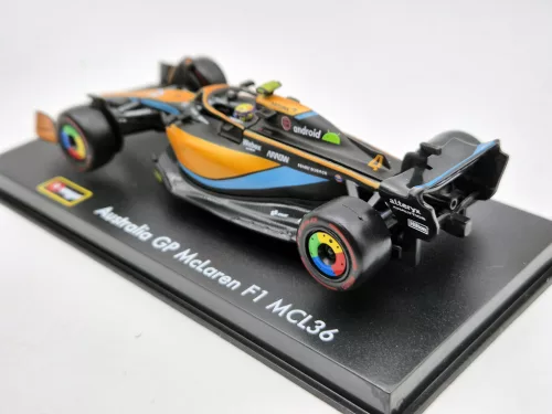McLaren F1 MCL36 #4 (2022) Australian GP - Lando Norris - PILÓTÁVAL -  Bburago - 1:43