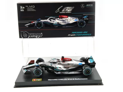 Mercedes - AMG Petronas F1 W13E #63 (2022) - George Russel - PILÓTÁVAL -  Bburago - 1:43