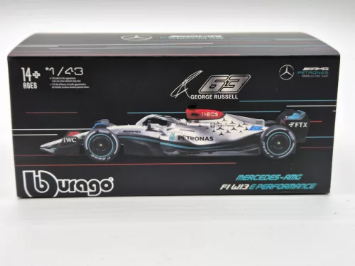 Mercedes - AMG Petronas F1 W13E #63 (2022) - George Russel - PILÓTÁVAL -  Bburago - 1:43