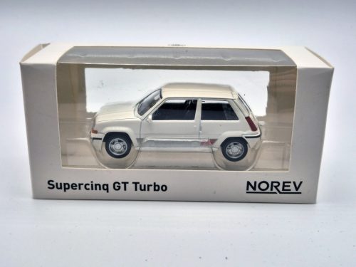 Renault R5 Supercinque GT - fehér (1988) -  Norev - 1:43