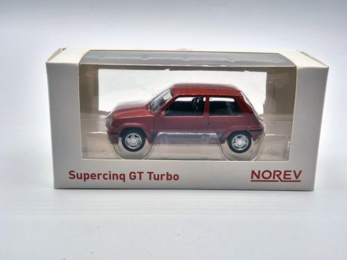 Renault R5 Supercinque GT - piros (1988) -  Norev - 1:43