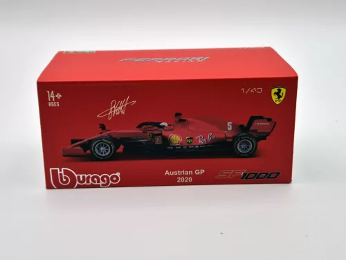 Ferrari - F1 Team Scuderia Ferrari (2020) - Ausztrál GP - Sebastian Vettel - pilótával - Bburago - 1:43 1/43 modellautó modell autó