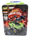 Fém Hot Wheels tároló doboz koffer táska  - 18 db 1:64 autó számára -  Hot Wheels - 1:64